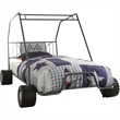 Pemberly Row Modern styled Metal Black Finish Go Kart Twin Bed