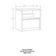 Pemberly Row Engineered Wood Bedroom Nightstand in Pacific Maple