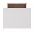 Pemberly Row 8-Drawer Transitional Wood Storage Cart in White Wash