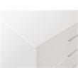 Pemberly Row 8-Drawer Transitional Wood Storage Cart in White Wash