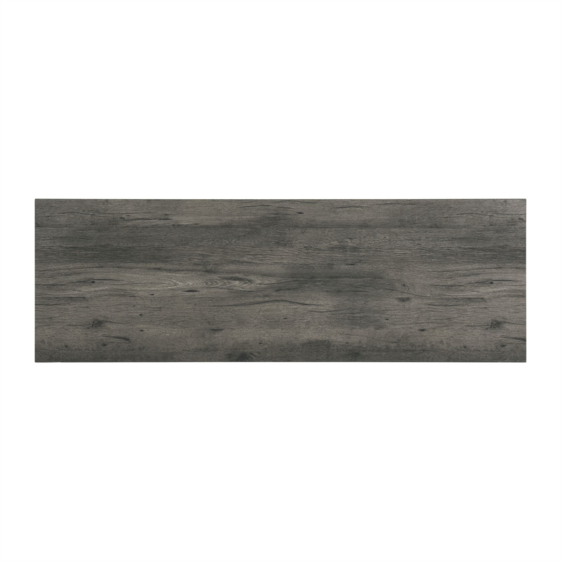 Pemberly Row Transitional Wood Multipurpose Bar Table Set in Charcoal