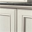 Pemberly Row Engineered Wood Bookcase in Glacier Oak/Rosso Slate Accent