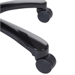 Pemberly Row Air Grid Ergonomic Chair with 2-Way Adjustable Arms in Black Fabric