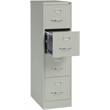 Pemberly Row 4 Drawer Metal Vertical Filing Cabinet Set in Light Gray (Set of 2)