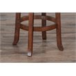 Pemberly Row Home Bar and Swivel Bar Stools in Vintage Mocha 3 Piece Set