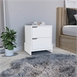 Pemberly Row Modern 2-Drawer Engineered Wood Nightstand in White