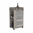 Pemberly Row Modern Engineered Wood Bar Cart with 2-Side Shelves in Gray