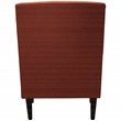 Pemberly Row Traditional Fabric Arm Chair in Mango Orange Finish
