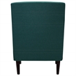 Pemberly Row Traditional Fabric Arm Chair in Caribbean Teal Blue