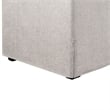 Pemberly Row Convertible Sofa in Linen Beige Fabric Upholstery