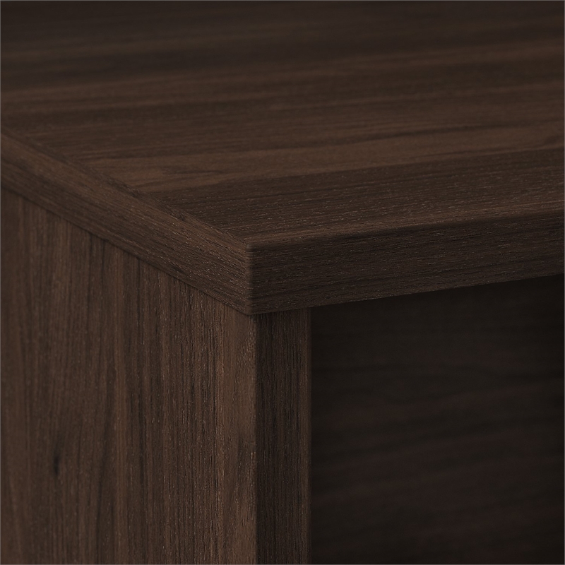 Pemberly Row 42W Desk Return in Black Walnut - Engineered Wood