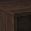 Pemberly Row 42W Desk Return in Black Walnut - Engineered Wood