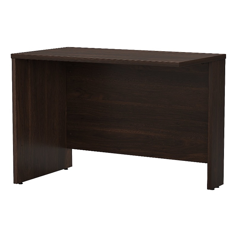 Pemberly Row 42W Desk Return in Black Walnut - Engineered Wood