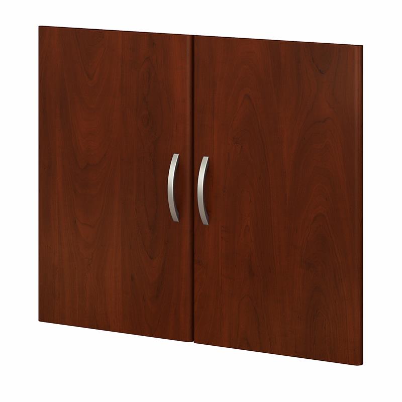 Pemberly Row Bookcase Door Kit in Hansen Cherry - Engineered Wood