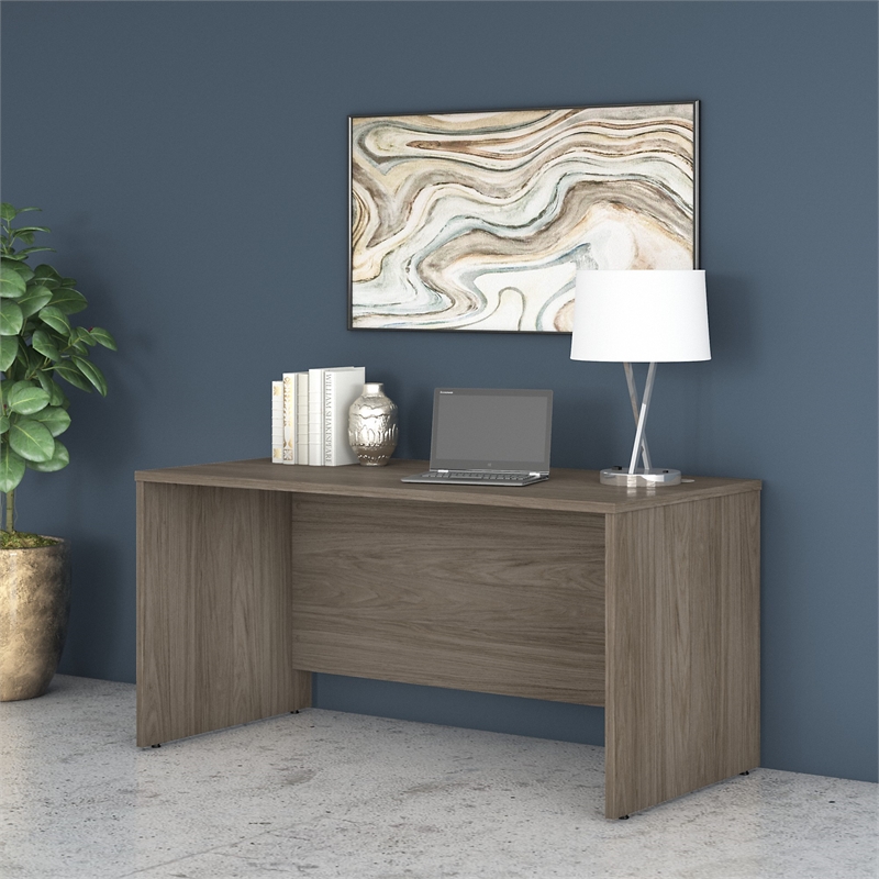 Pemberly Row 60W x 30D Office Desk in Modern Hickory - Engineered Wood
