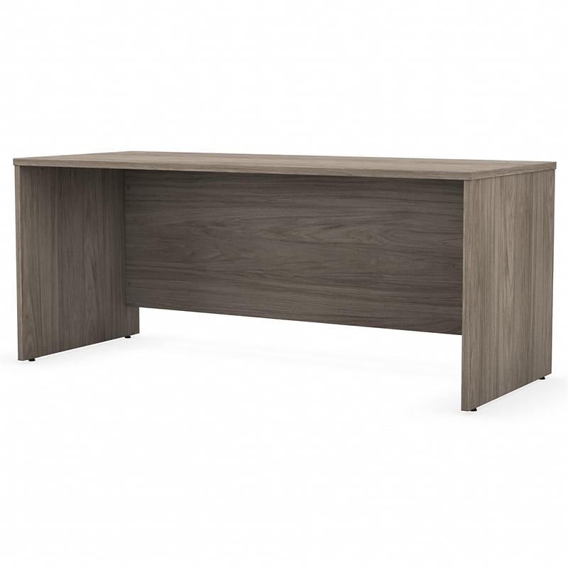 Pemberly Row 72W x 30D Office Desk in Modern Hickory - Engineered Wood