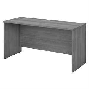 Pemberly Row 60W x 24D Credenza Desk in Platinum Gray - Engineered Wood