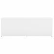 Pemberly Row Low Storage Cabinet with Doors in White - Engineered Wood