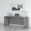 Pemberly Row 72W x 24D Credenza Desk in Platinum Gray - Engineered Wood