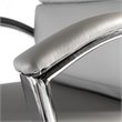 Pemberly Row High Back Contemporary Faux Leather Executive Office Chair in Gray