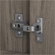 Pemberly Row Low Storage Cabinet with Doors in Modern Hickory - Engineered Wood