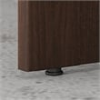 Pemberly Row 60W L Shaped Desk with 42W Return in Black Walnut - Engineered Wood