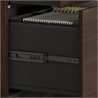Pemberly Row Engineered Wood Office Storage Cabinet with Drawers in Black Walnut