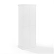 Pemberly Row 2-Cabinet Coastal Wood Pantry in Distressed White/Black