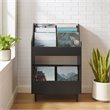 Pemberly Row 2-Shelf Mid-Century Wood Storage Stand in Black