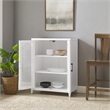 Pemberly Row Stackable Modern Wood Storage Pantry with Shelves in White