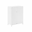 Pemberly Row Stackable Modern Wood Storage Pantry with Shelves in White