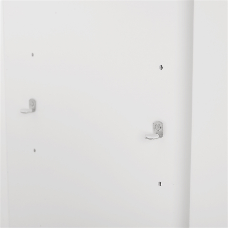 Pemberly Row Stackable Modern Wood Storage Pantry with Shelves in White