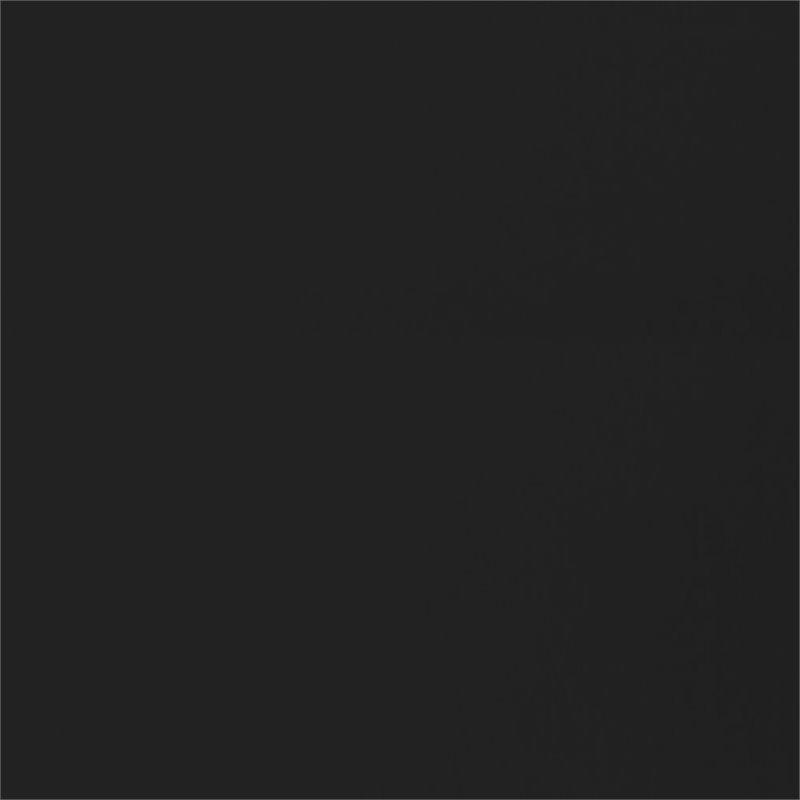 Pemberly Row Contemporary Wood Top Kitchen Island Cart in Black