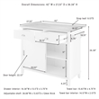 Pemberly Row Traditional Wood Drop Leaf Kitchen Island in Emerald/Natural