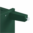 Pemberly Row Traditional Wood Drop Leaf Kitchen Island in Emerald/Natural