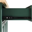 Pemberly Row Transitional Wood Kitchen Island Cart in Emerald Green