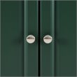 Pemberly Row Transitional Wood Kitchen Island Cart in Emerald Green