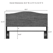 Pemberly Row Coastal Wood King Banana Leaf/Headboard in Natural/Black