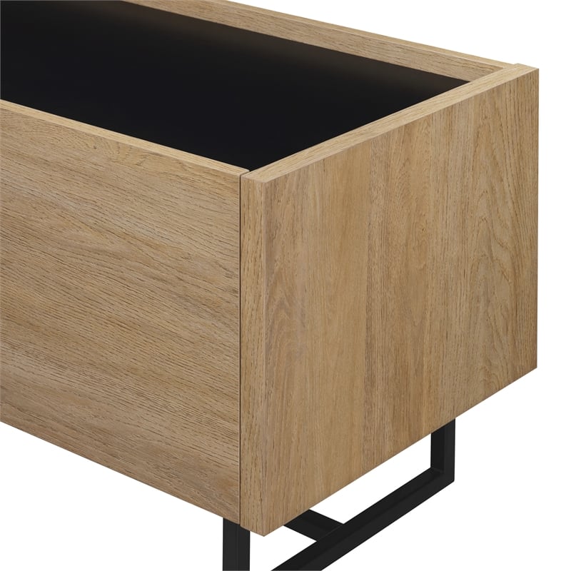 Pemberly Row Contemporary Wood Media Console for TVs up to 65