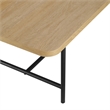 Pemberly Row 2-Piece Modern Wood Nesting Coffee Table - Oak / Black