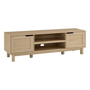 Pemberly Row 58&quot 2-Door Wood TV Stand for TVs up to 65 inches - Oak