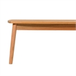 Pemberly Row Modern Outdoor Spindle Style Solid Wood Coffee Table - Natural