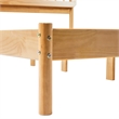 Pemberly Row Solid Wood Mid-century Modern Queen Spindle Bed - Natural Pine