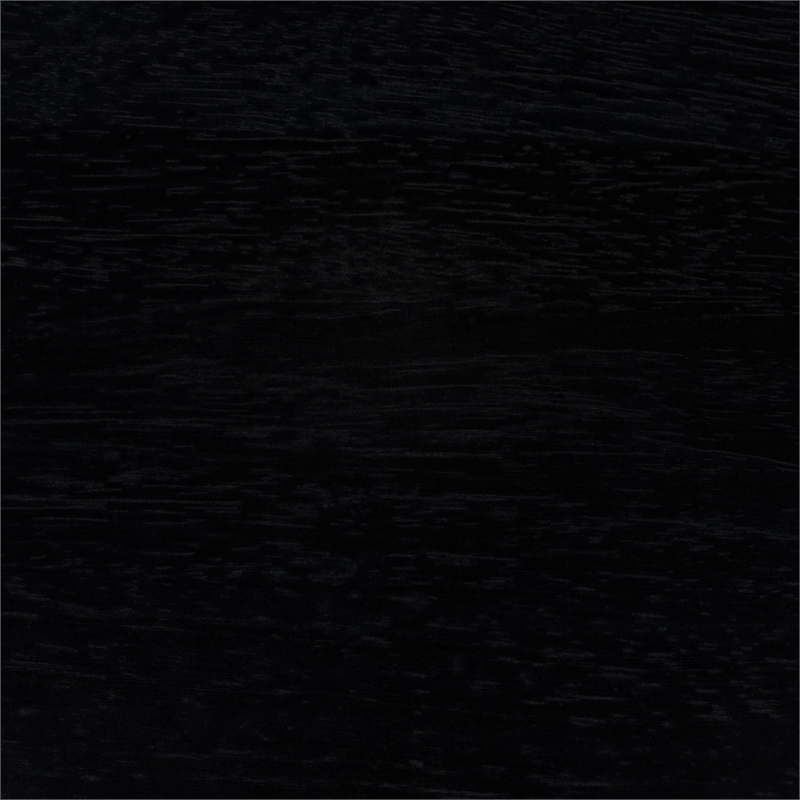 Pemberly Row 2-Piece Minimalist Solid Wood Counter Stool - Set of 2 - Black