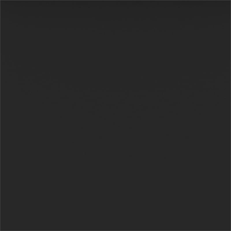 Pemberly Row Transitional Twin-over-Twin Solid Wood Bunk Bed Frame in Black