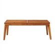 Pemberly Row Modern Outdoor Solid Wood Coffee Table in Brown