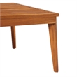 Pemberly Row Modern Outdoor Solid Wood Coffee Table in Brown