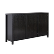 Pemberly Row Modern Arched Rattan 2-Door Wood Sideboard 58