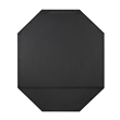 Pemberly Row Contemporary Metal and Glass Windowpane Mirror in Black