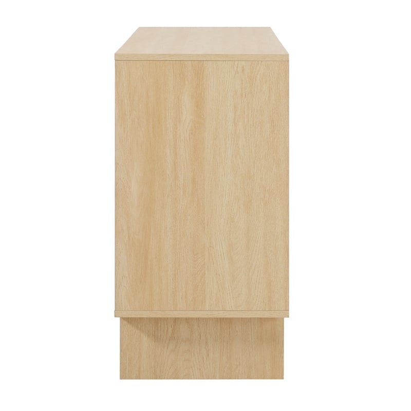 Pemberly Row Modern Beveled 2-Door 2-Drawer Wood Sideboard 63